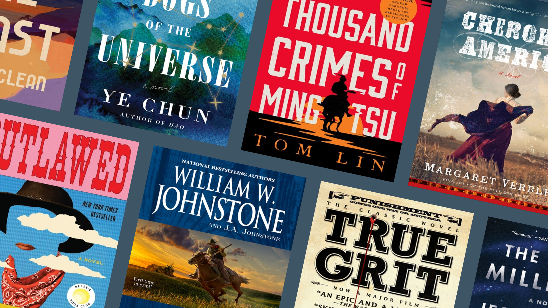 Various book covers for Westerns booklist