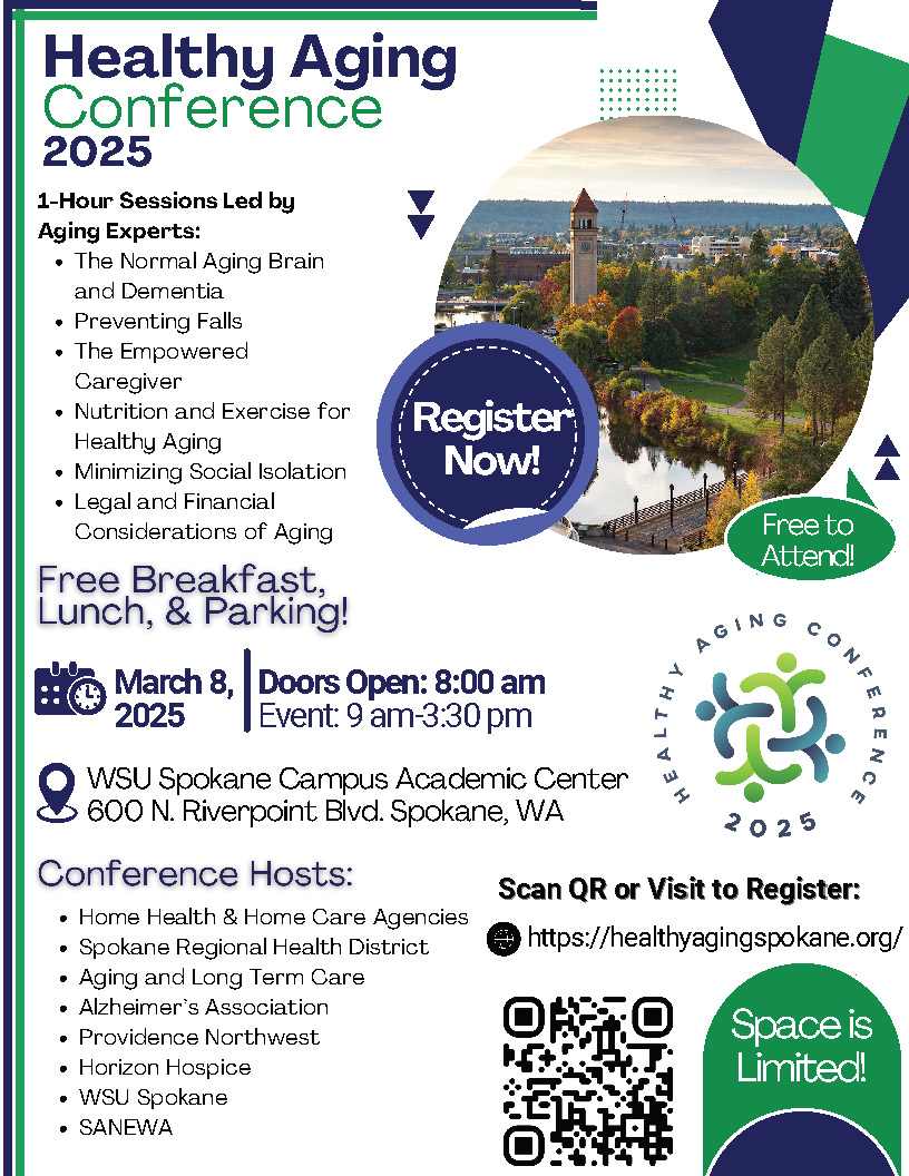 Flyer for Healthy Aging Conference